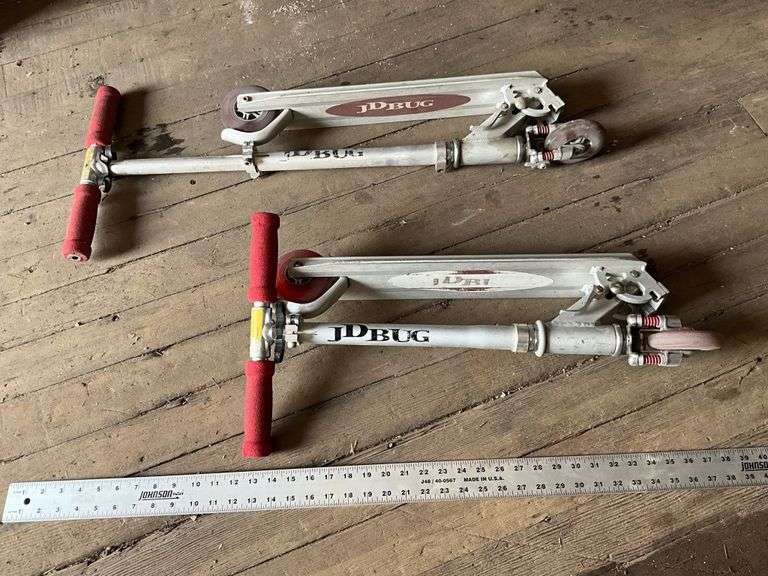 2 JD Bug scooters