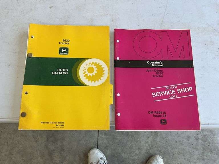 John Deere parts catalog and owners manual Legacy Auction Company