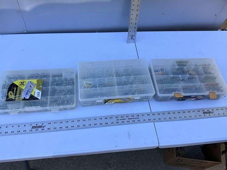 Plastic organizers and contents