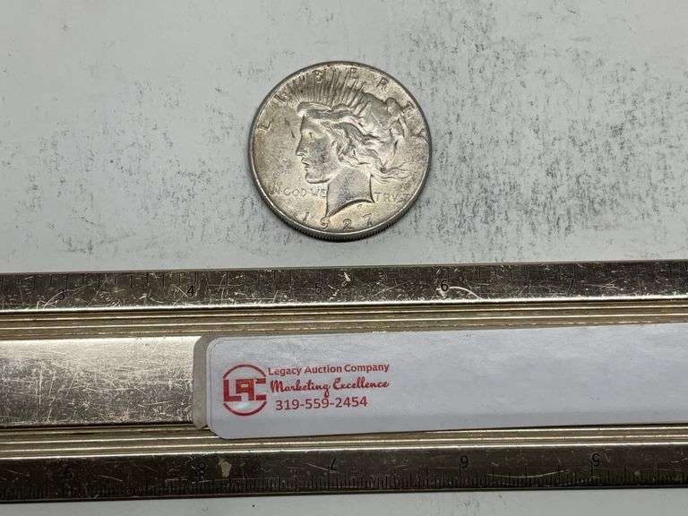 1927 Peace silver dollar