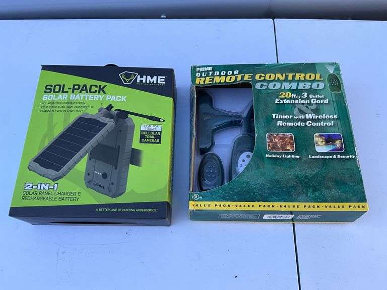 Solar battery pack & outdoor remote control