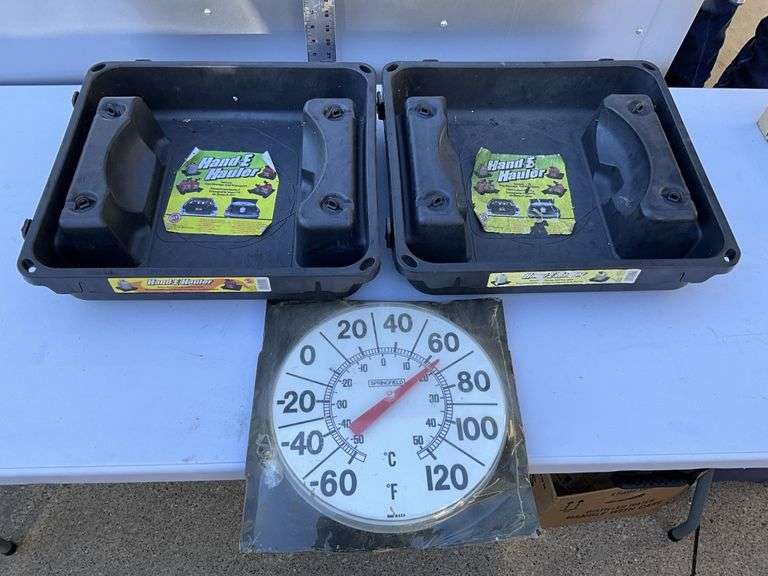 2 handy haulers, thermometer