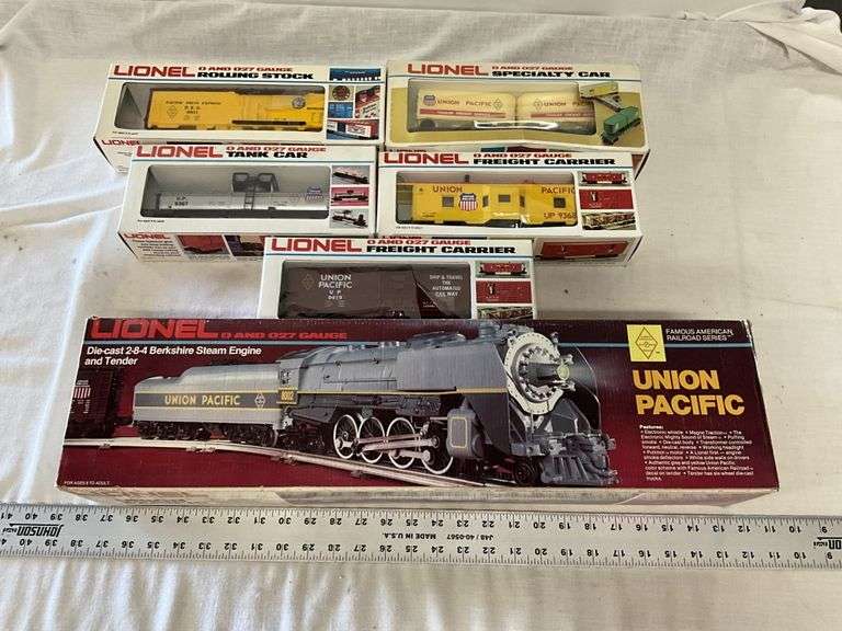 LIONEL Union pacific engine and train cars - Legacy Auction Company