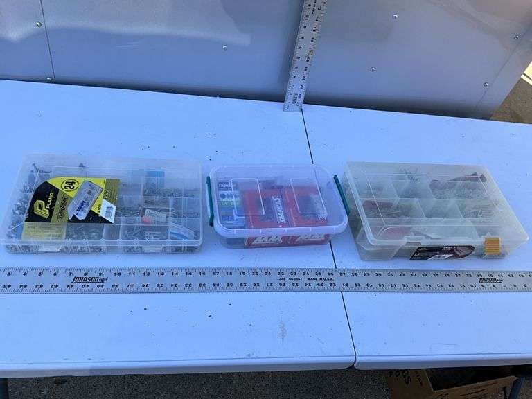 Plastic organizers and contents