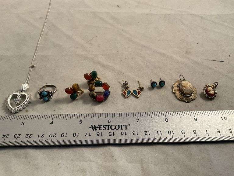 Cameos and sterling silver Legacy Auction Company