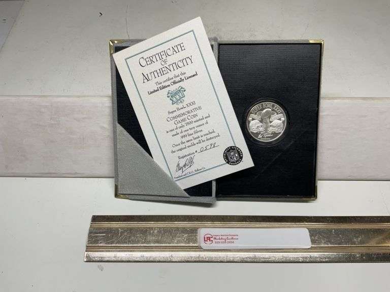 Official NFL Super Bowl XXXI silver