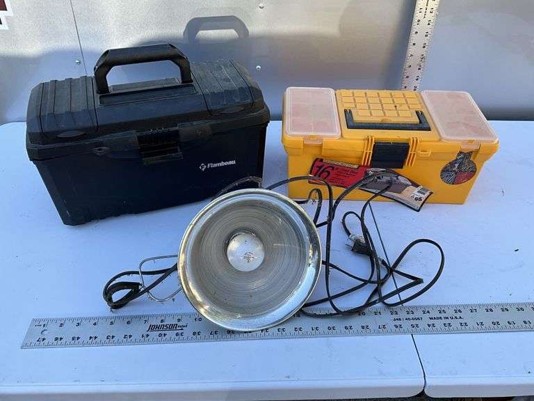 Toolboxes, work light