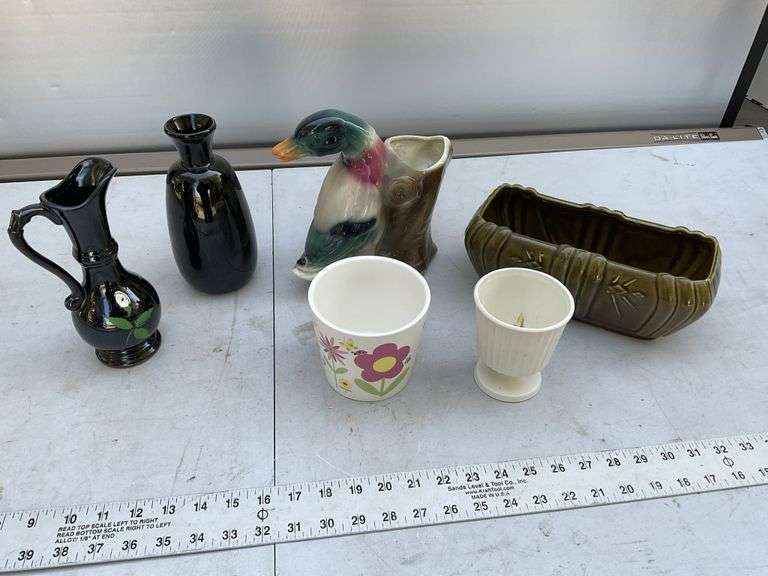 Vintage planters etc.