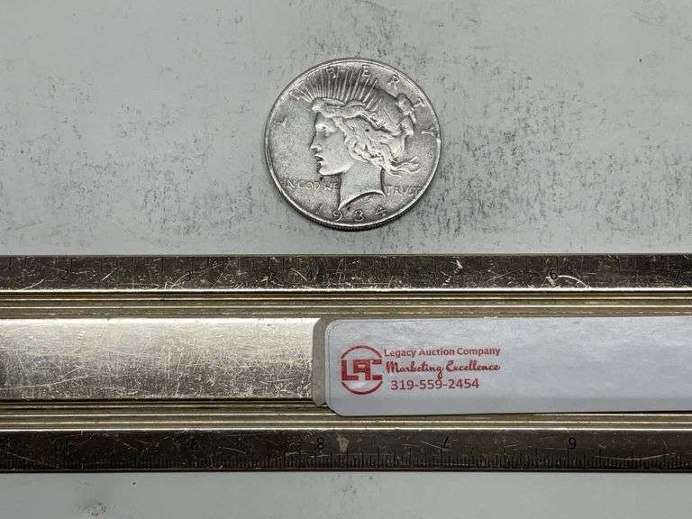 1934 D Peace silver dollar