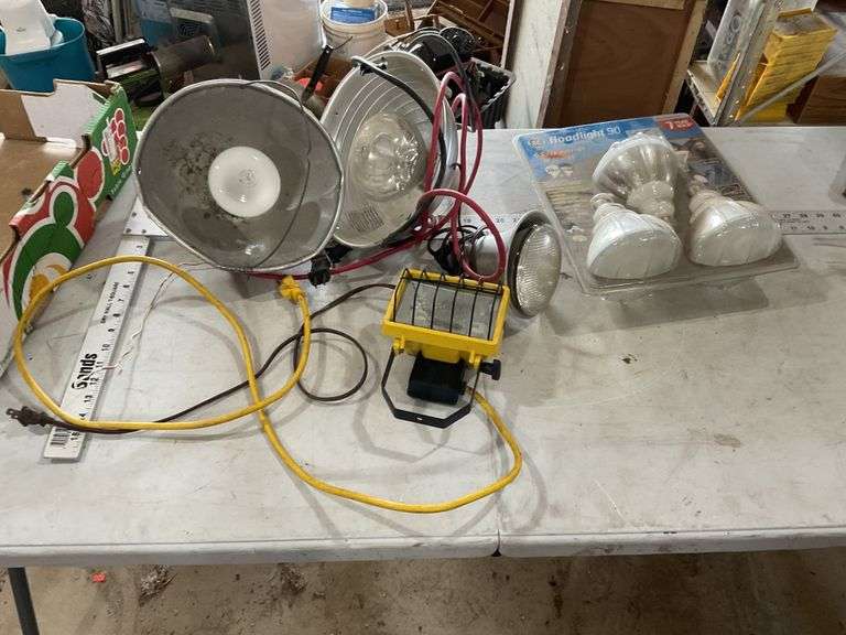Flood lights and bulbs, heat lamps etc.