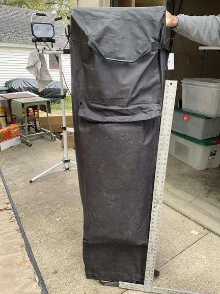 Yellow Delta 10 x 20 pop-up canopy and sides.