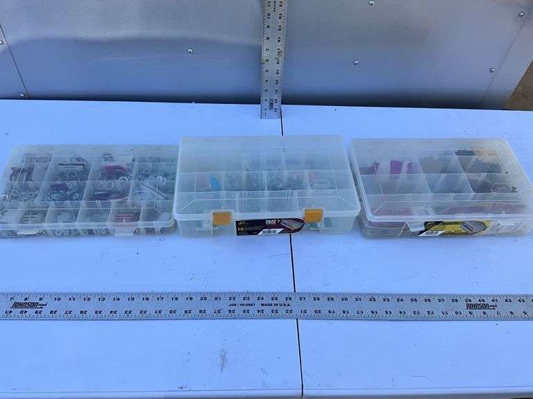 Plastic organizers and contents