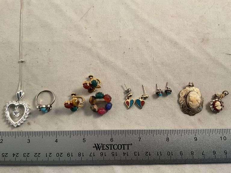 Cameos and sterling silver Legacy Auction Company