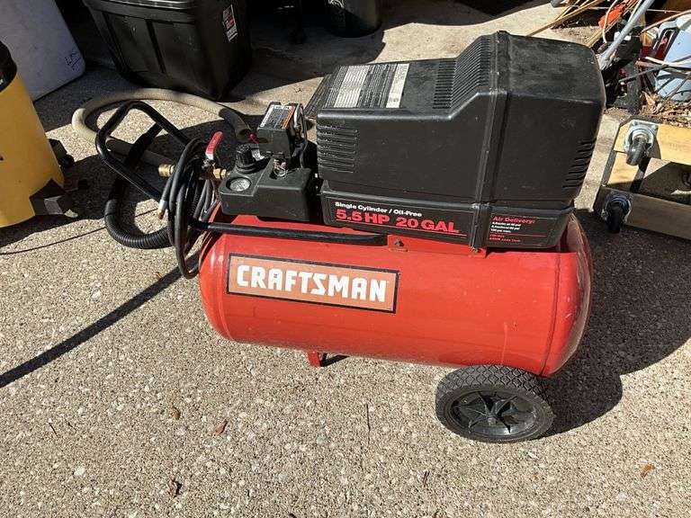 Craftsman 20 gallon portable air compressor