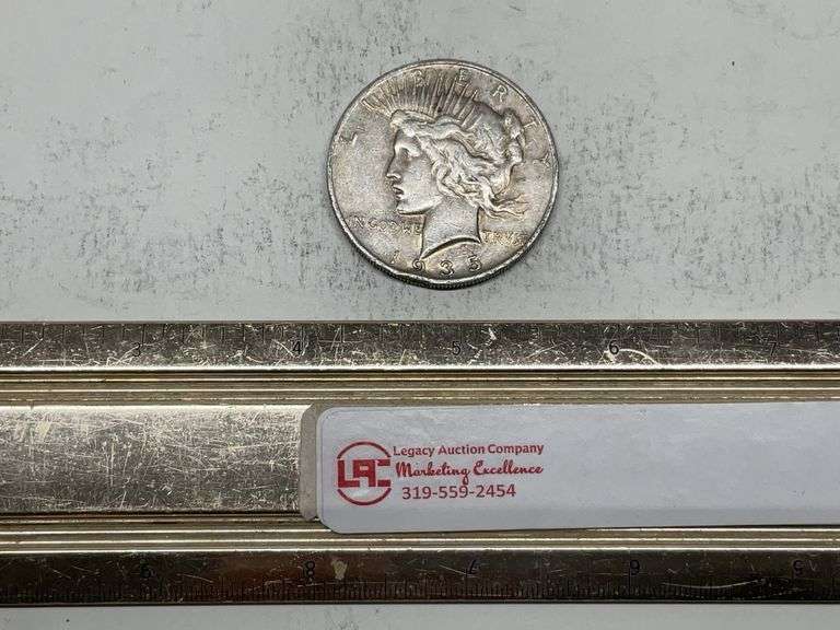 1935 S Peace silver dollar