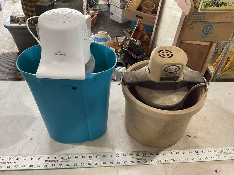 Two ice cream makers. Rival and RCW Legacy Auction Company