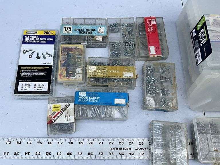 Misc hardware with tote - Legacy Auction Company