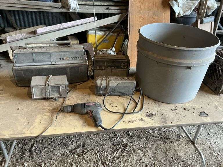 Radios and Craftsman drill