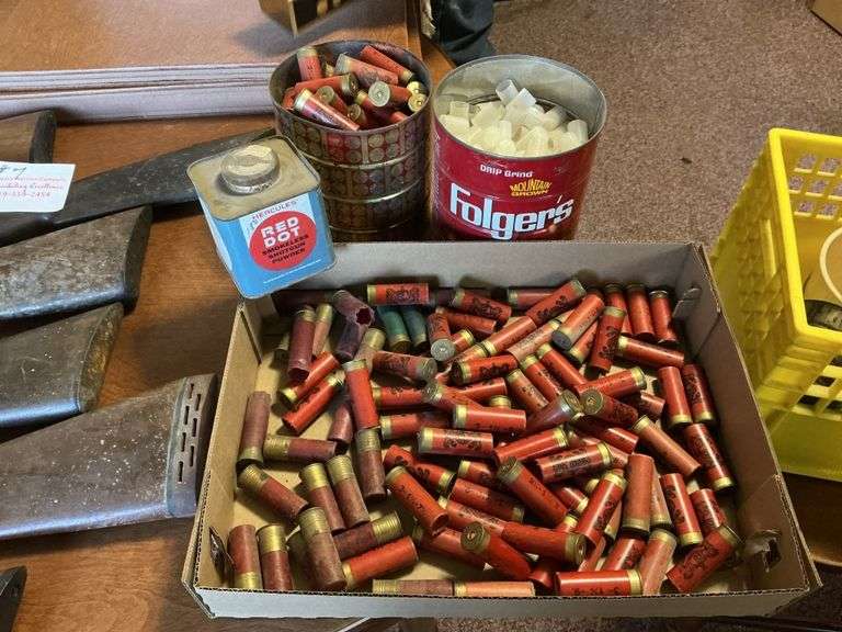Assorted 12 gauge shells, Red Dot powder(1/2