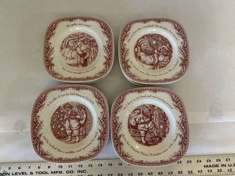 'Twas the night before Christmas stoneware square