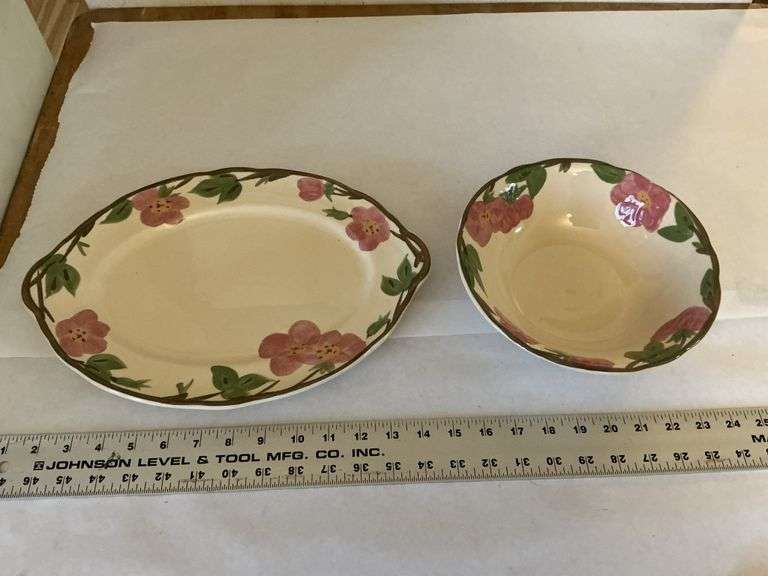 Franciscan Desert Rose platter and vegetable bowl