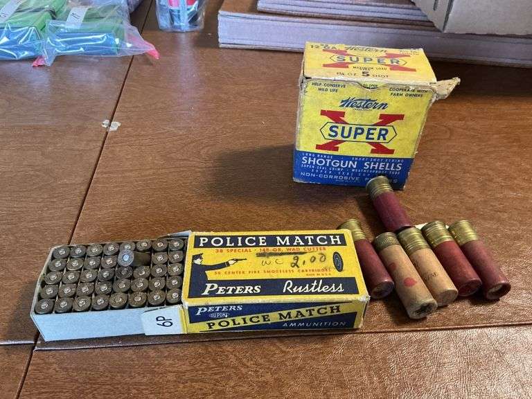 Assorted 12 ga. Paper shells & Police Match .38