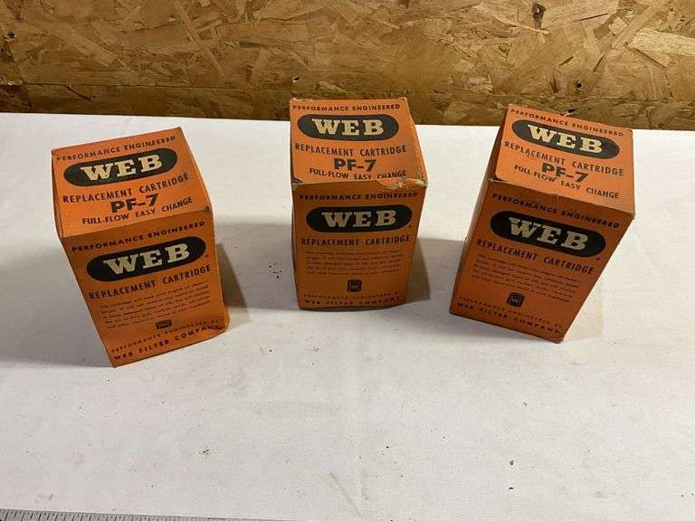 Vintage WEB oil filters