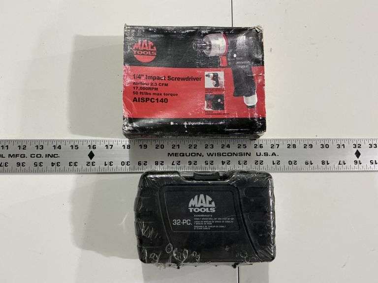 Mac tools 1/4" impact screwdriver and drill bit