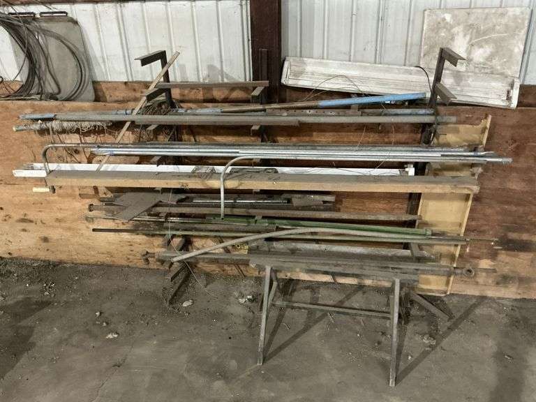Steel racking and contents, buyer removes
