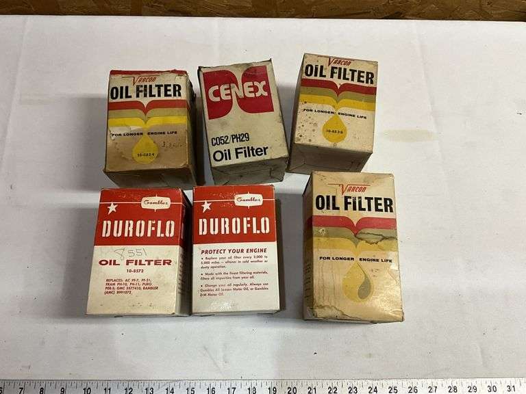 Vintage oil filters