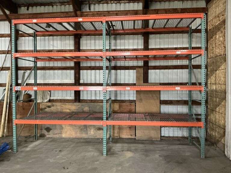 Pallet racking 16' 6" x 12' x 48"