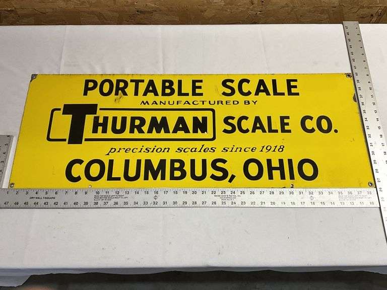 Thurman Scale Co. sign