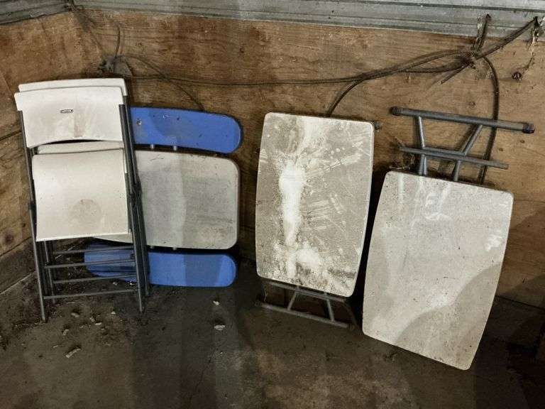 Lifetime folding tables and chairs and foldable