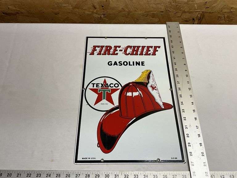 Texaco Fire Chief Gasoline sign