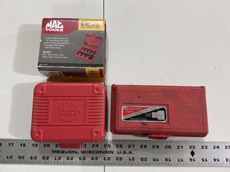 MAC metric hex set &  Snap-On screw extractor set