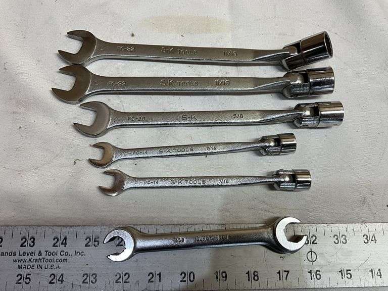 SK wrenches with socket ends, etc.