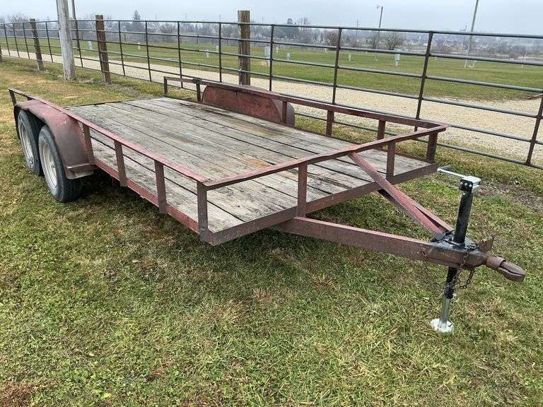 16' X 7' Bumper Hitch Trailer W/registration