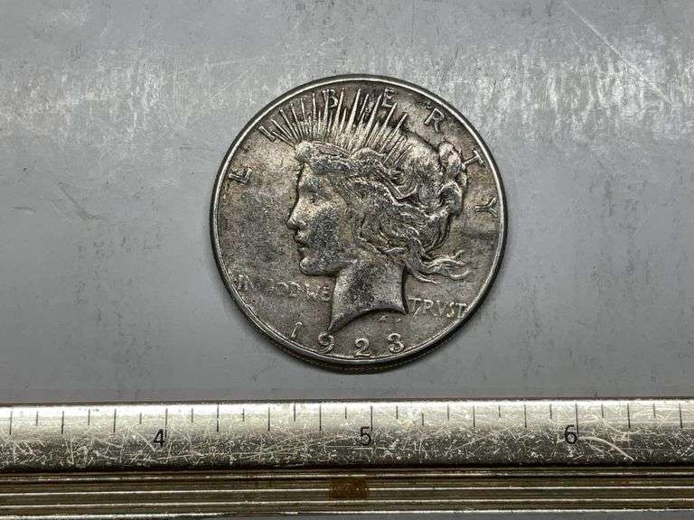 1923 S peace silver dollar