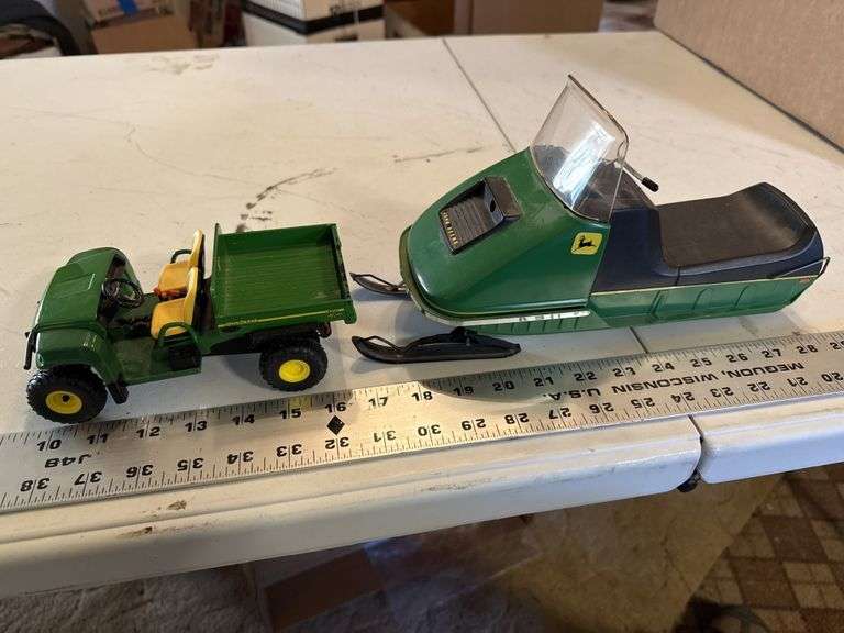 John Deere electric snowmobile and John Deere
