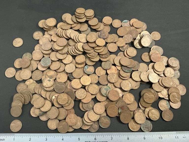 Approx 330 wheat pennies