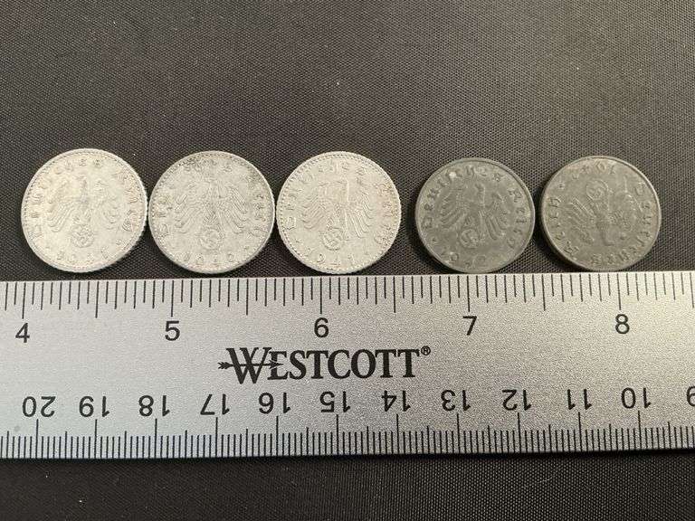 (3) 1940,1941 Germany 50 reichspfennig & (2) 1942