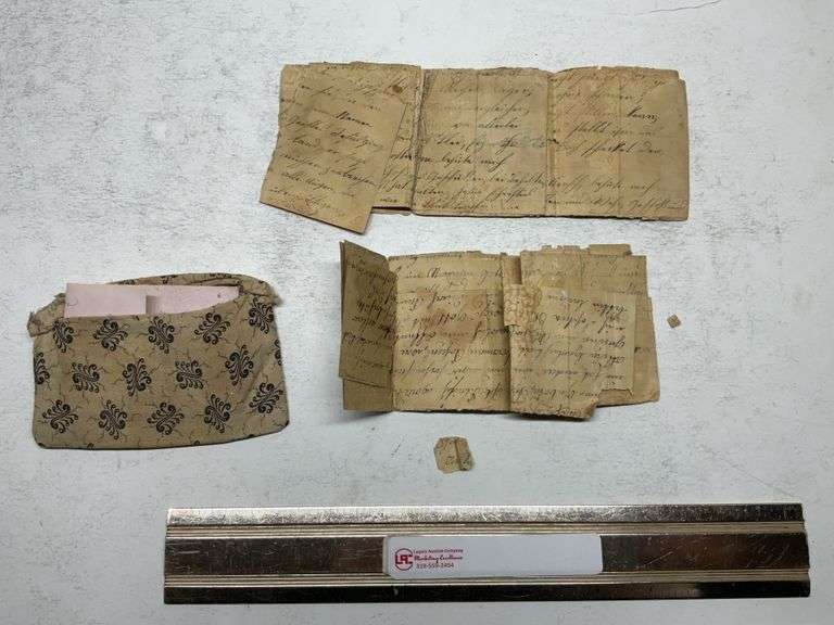 Antique war letters carried for protection