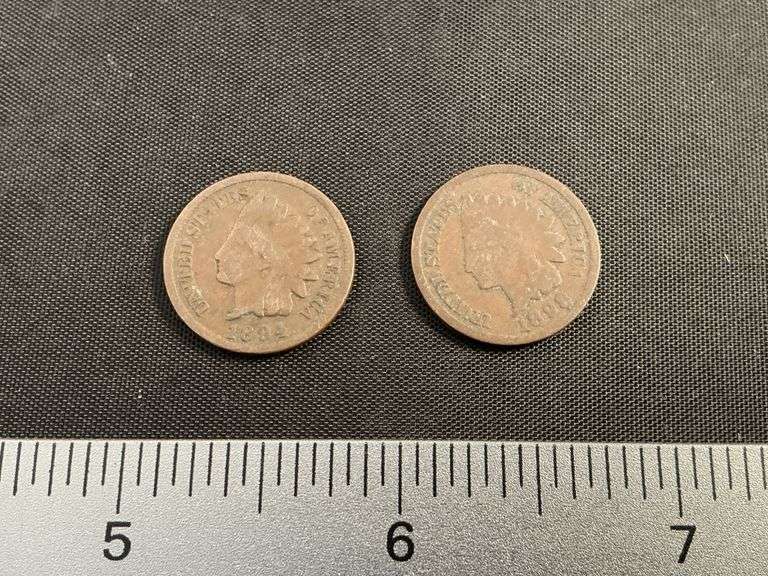 1892 and 1894 Indian head cents