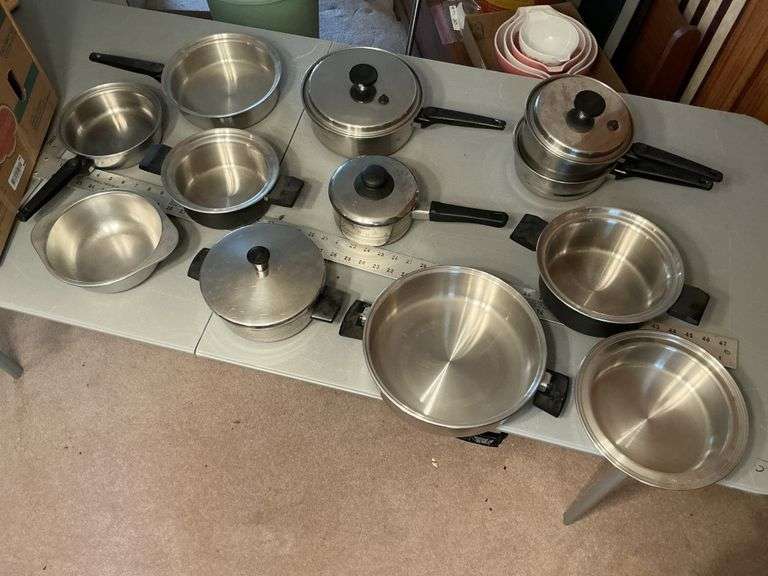Large assortment of pots and pans - Legacy Auction Company