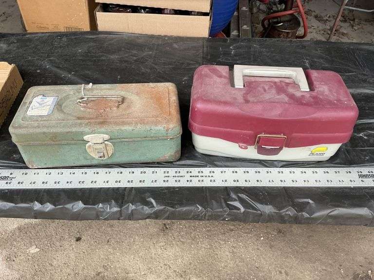 tackle boxes