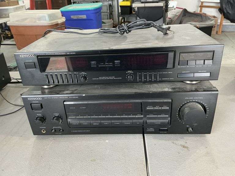 Kenwood stereo equalizer and receiver