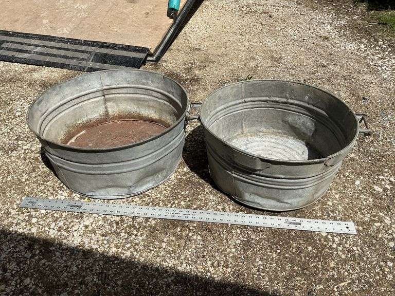Galvanized Washtubs