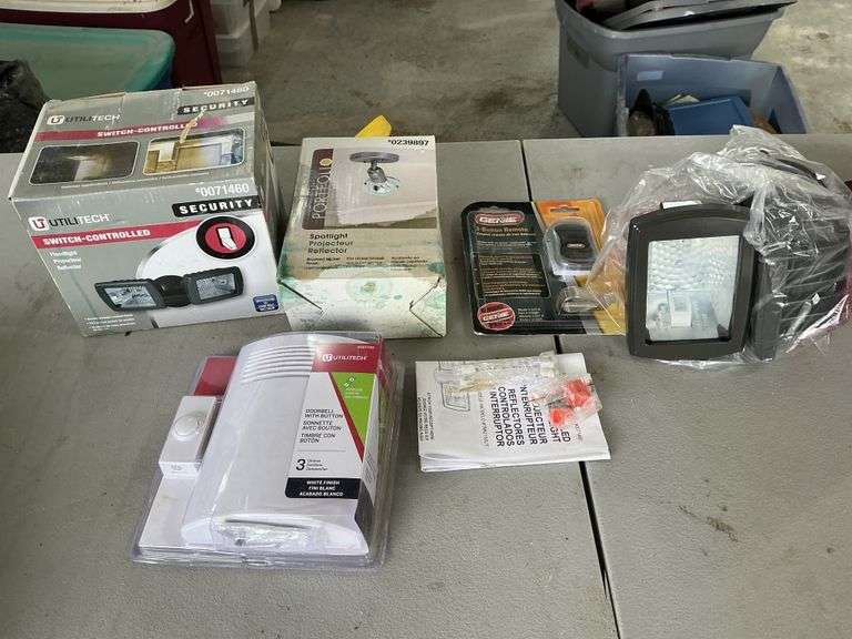 Security lights, doorbell and remote