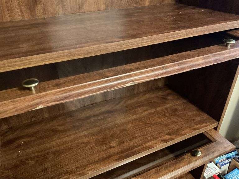 Modern barrister bookcase, 5' x 29" x 14", press