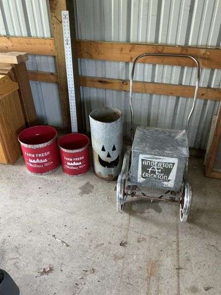 Metal decorative containers/milk box etc.